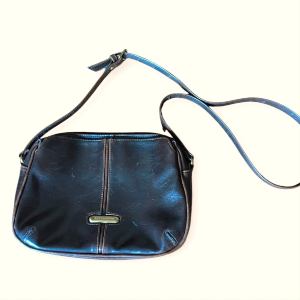 Vintage Liz Claiborne dark brown crossbody bag